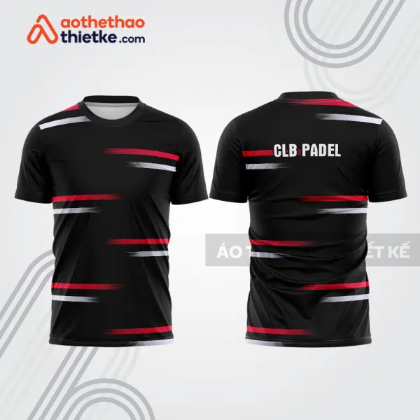 Mẫu thiết kế áo thể thao cổ tròn thi đấu padel đẹp pdb328