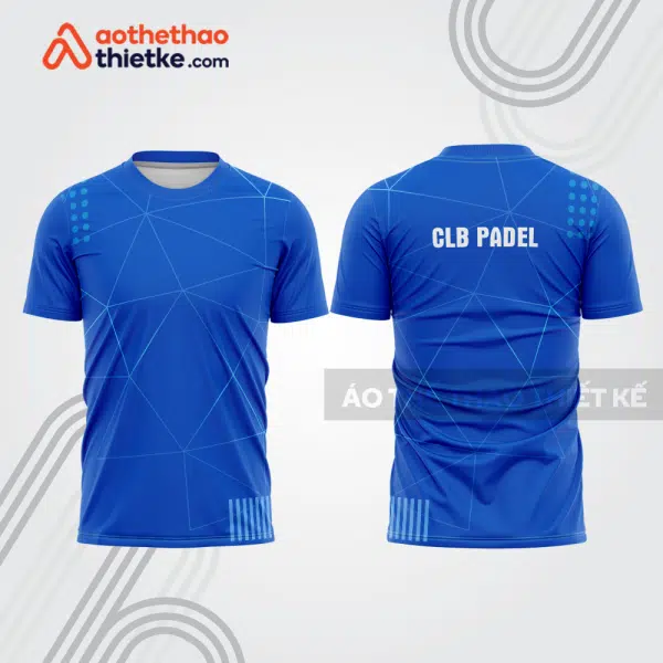 Mẫu thiết kế áo thể thao cổ tròn thi đấu padel đẹp pdb329