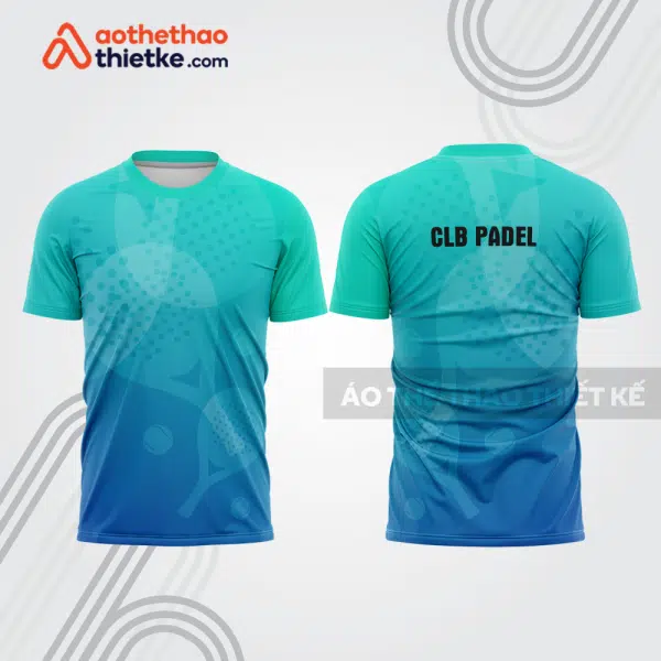 Mẫu thiết kế áo thể thao cổ tròn thi đấu padel đẹp pdb331