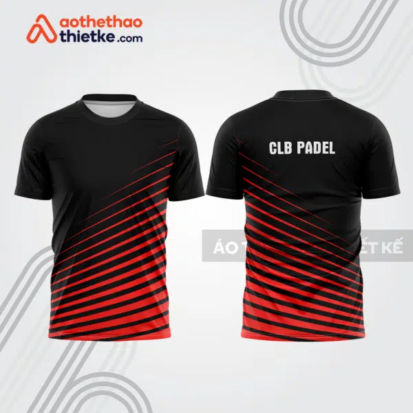 Mẫu thiết kế áo thể thao cổ tròn thi đấu padel đẹp pdb332