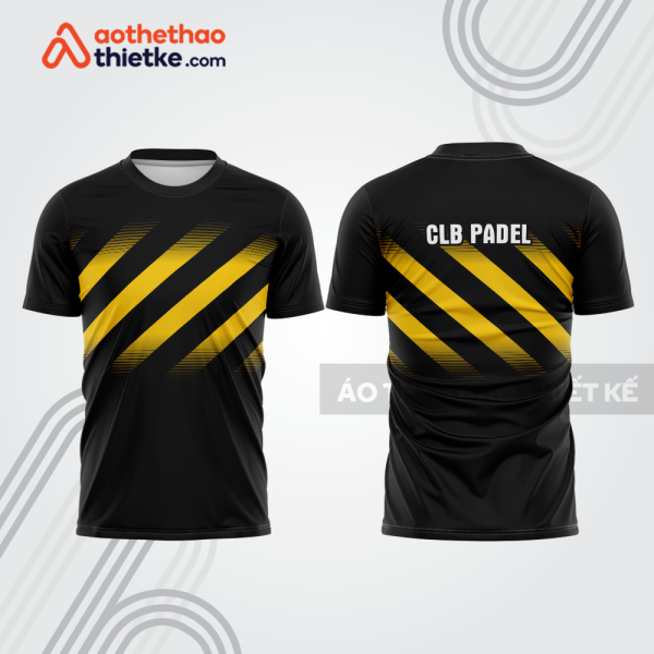 Mẫu thiết kế áo thể thao cổ tròn thi đấu padel đẹp pdb338