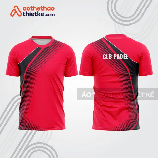 Mẫu thiết kế áo thể thao cổ tròn thi đấu padel đẹp pdb341