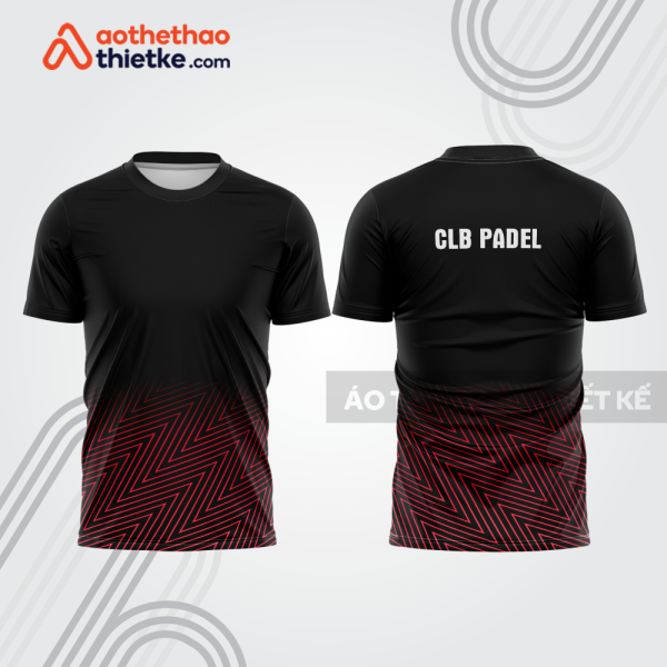 Mẫu thiết kế áo thể thao cổ tròn thi đấu padel đẹp pdb342