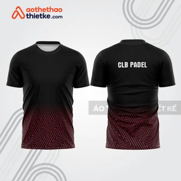 Mẫu thiết kế áo thể thao cổ tròn thi đấu padel đẹp pdb342