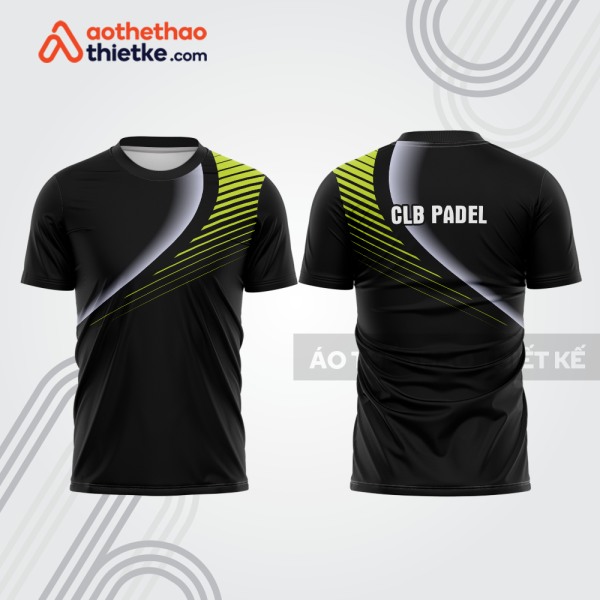 Mẫu thiết kế áo thể thao cổ tròn thi đấu padel đẹp pdb345