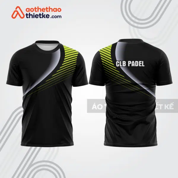 Mẫu thiết kế áo thể thao cổ tròn thi đấu padel đẹp pdb345