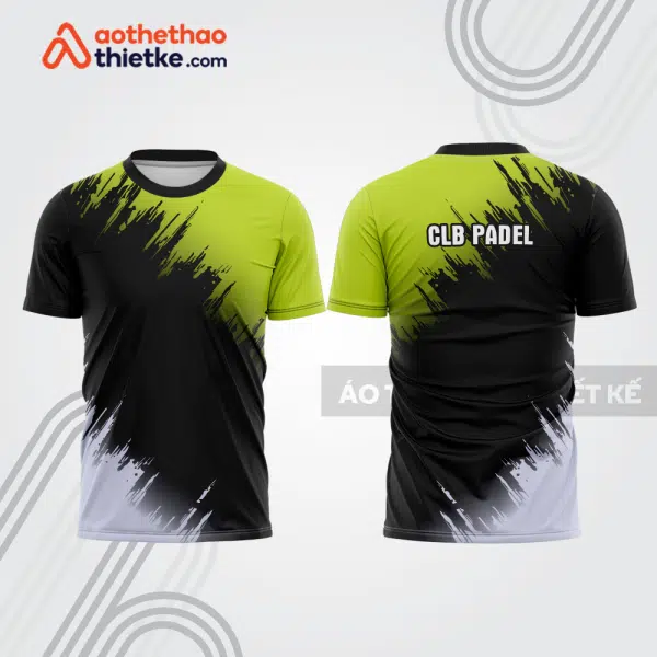 Mẫu thiết kế áo thể thao cổ tròn thi đấu padel đẹp pdb347