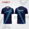 Mẫu thiết kế áo thể thao cổ tròn thi đấu padel đẹp pdb349