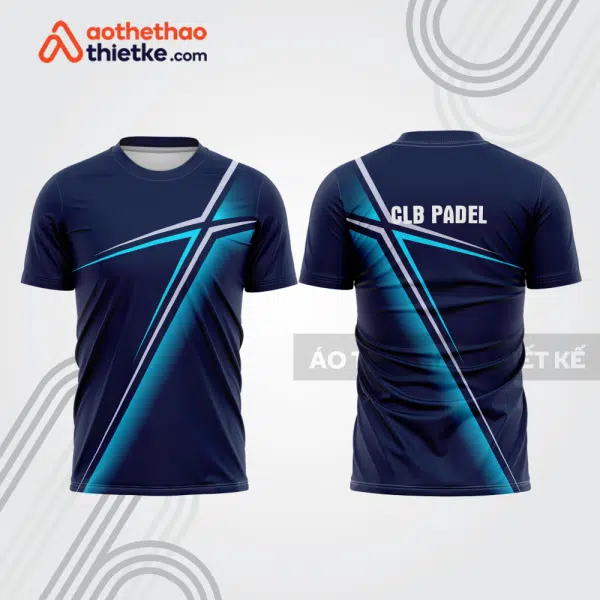 Mẫu thiết kế áo thể thao cổ tròn thi đấu padel đẹp pdb349