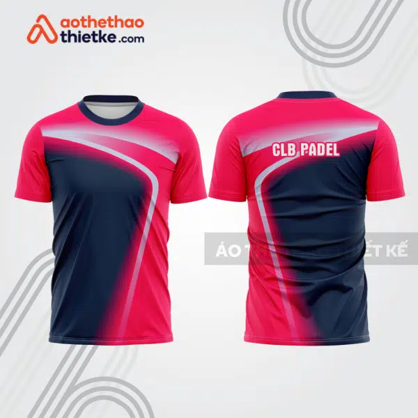 Mẫu thiết kế áo thể thao cổ tròn thi đấu padel đẹp pdb350