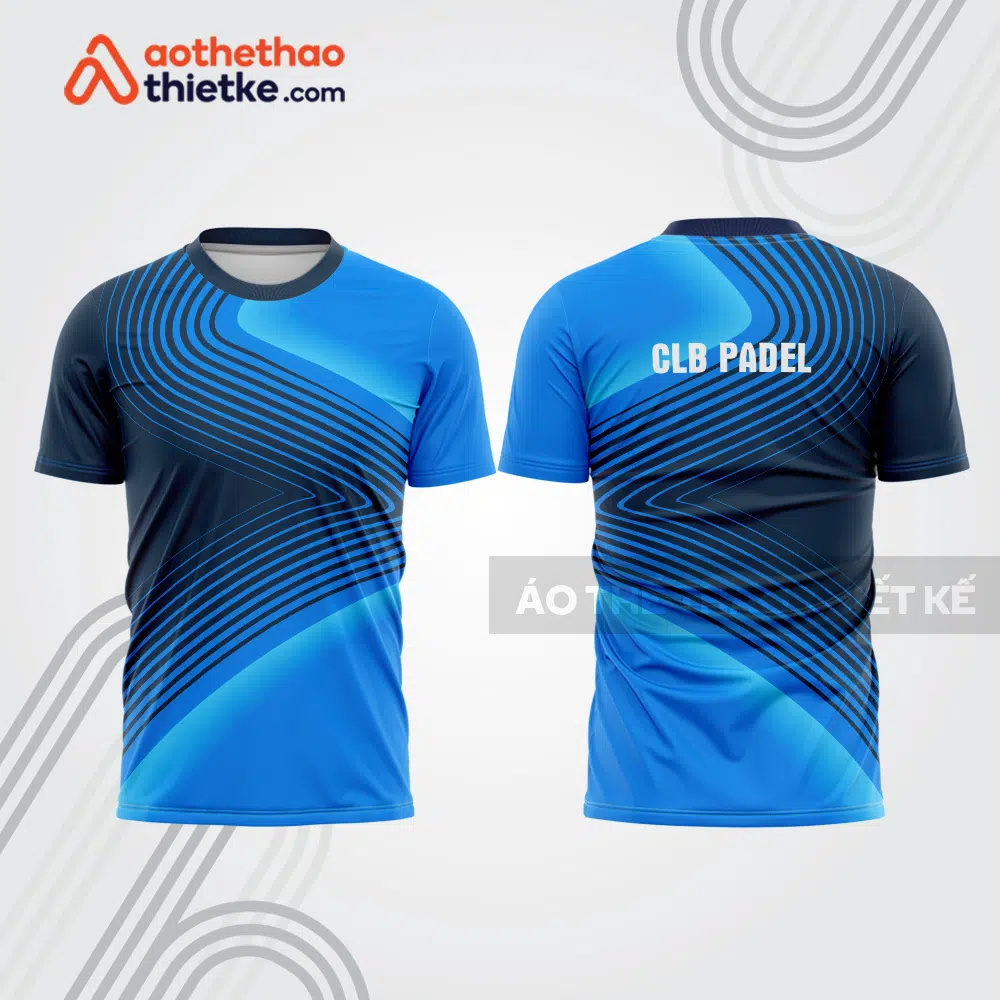 Mẫu thiết kế áo thể thao cổ tròn thi đấu padel đẹp pdb354