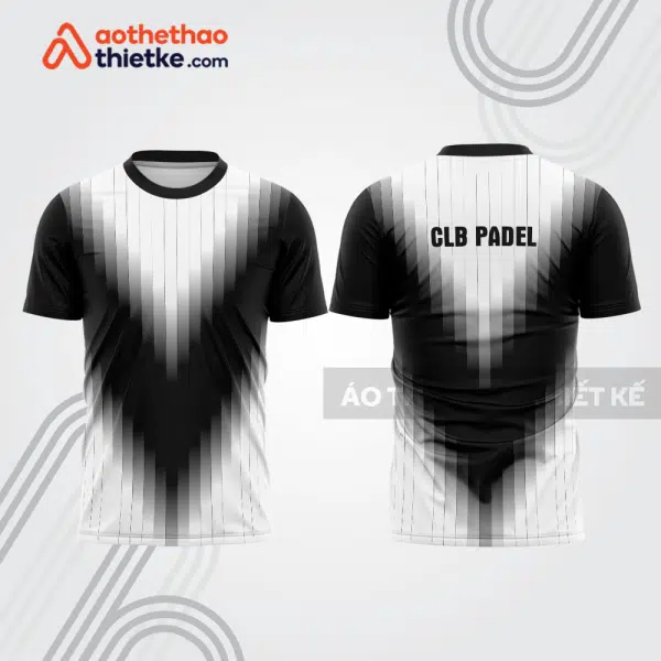Mẫu thiết kế áo thể thao cổ tròn thi đấu padel đẹp pdb355