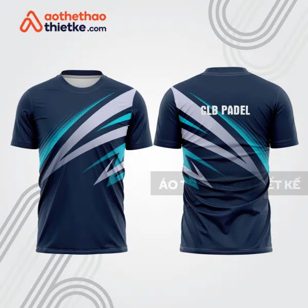 Mẫu thiết kế áo thể thao cổ tròn thi đấu padel đẹp pdb356