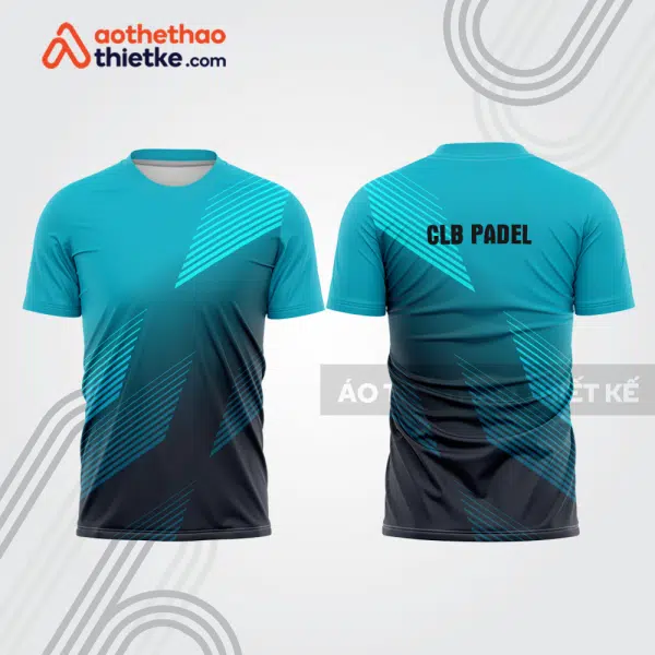 Mẫu thiết kế áo thể thao cổ tròn thi đấu padel đẹp pdb357