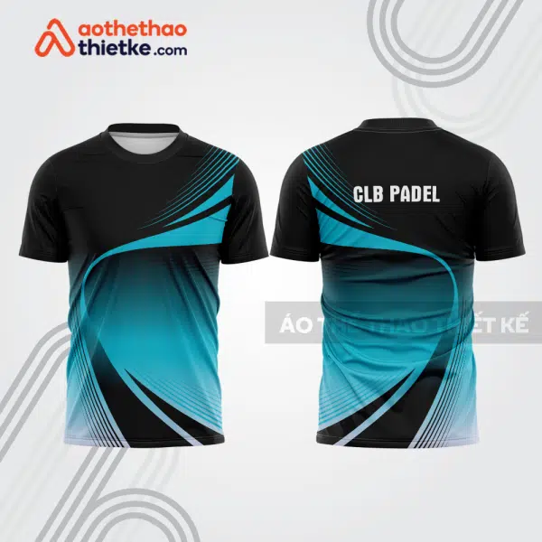 Mẫu thiết kế áo thể thao cổ tròn thi đấu padel đẹp pdb358