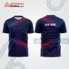 Mẫu thiết kế áo thể thao cổ tròn thi đấu padel đẹp pdb359