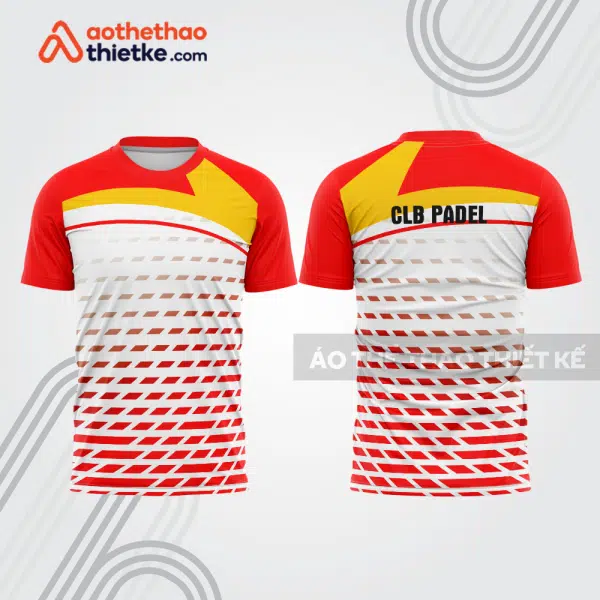 Mẫu thiết kế áo thể thao cổ tròn thi đấu padel đẹp pdb362