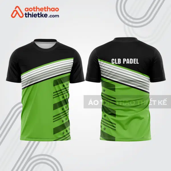 Mẫu thiết kế áo thể thao cổ tròn thi đấu padel đẹp pdb364