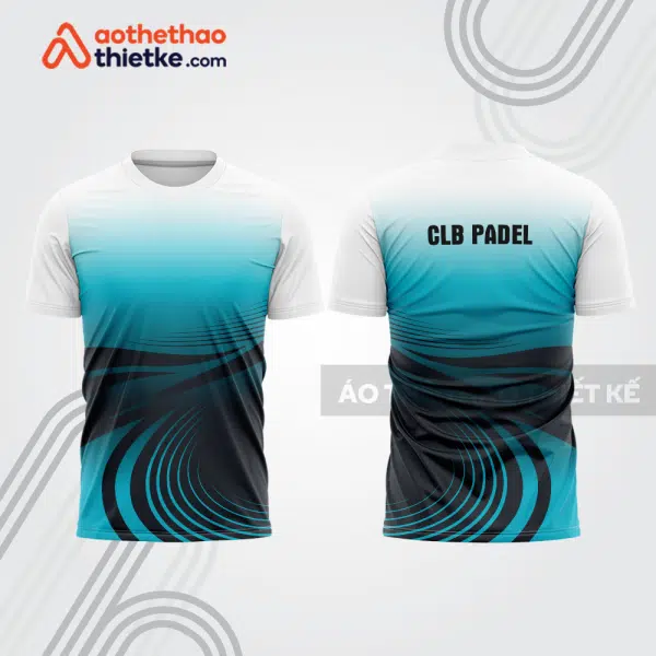 Mẫu thiết kế áo thể thao cổ tròn thi đấu padel đẹp pdb366