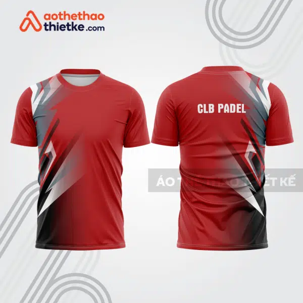 Mẫu thiết kế áo thể thao cổ tròn thi đấu padel đẹp pdb368