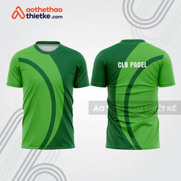 Mẫu thiết kế áo thể thao cổ tròn thi đấu padel đẹp pdb372