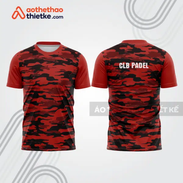 Mẫu thiết kế áo thể thao cổ tròn thi đấu padel đẹp pdb374