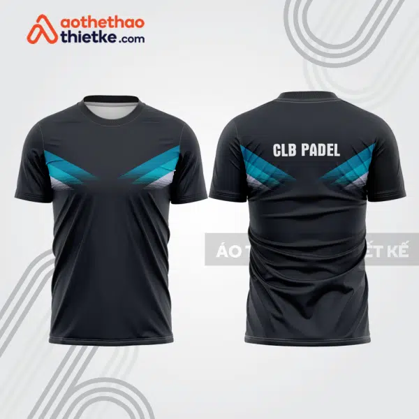 Mẫu thiết kế áo thể thao cổ tròn thi đấu padel đẹp pdb377