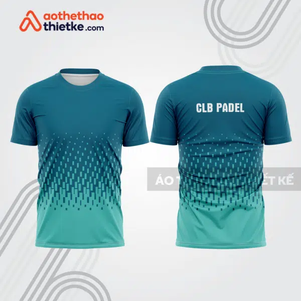 Mẫu thiết kế áo thể thao cổ tròn thi đấu padel đẹp pdb379