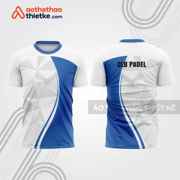 Mẫu thiết kế áo thể thao cổ tròn thi đấu padel đẹp pdb381