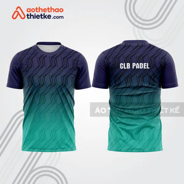 Mẫu thiết kế áo thể thao cổ tròn thi đấu padel đẹp pdb382