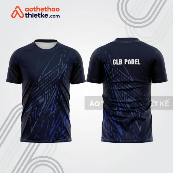 Mẫu thiết kế áo thể thao cổ tròn thi đấu padel đẹp pdb383