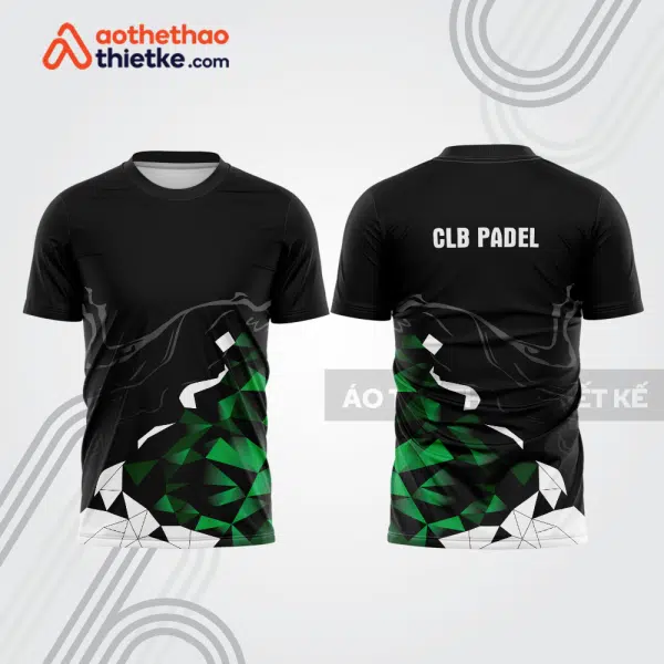 Mẫu thiết kế áo thể thao cổ tròn thi đấu padel đẹp pdb386