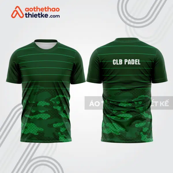 Mẫu thiết kế áo thể thao cổ tròn thi đấu padel đẹp pdb387