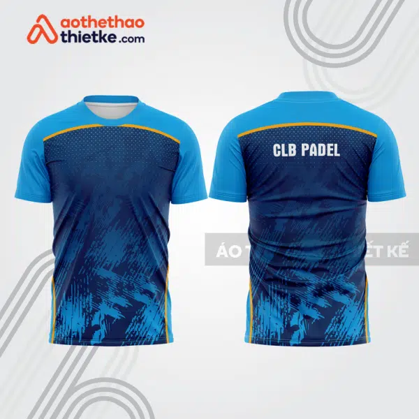 Mẫu thiết kế áo thể thao cổ tròn thi đấu padel đẹp pdb393