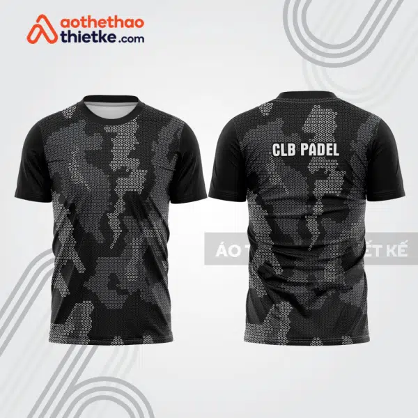 Mẫu thiết kế áo thể thao cổ tròn thi đấu padel đẹp pdb394