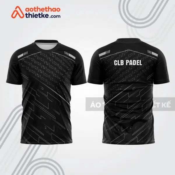 Mẫu thiết kế áo thể thao cổ tròn thi đấu padel đẹp pdb402