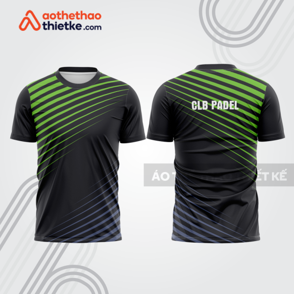 Mẫu thiết kế áo thể thao cổ tròn thi đấu padel đẹp pdb409