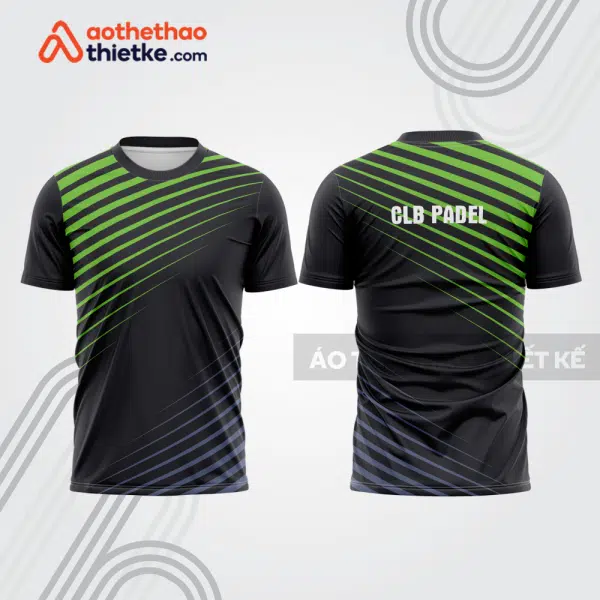 Mẫu thiết kế áo thể thao cổ tròn thi đấu padel đẹp pdb409
