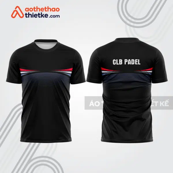 Mẫu thiết kế áo thể thao cổ tròn thi đấu padel đẹp pdb412