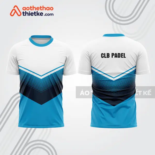 Mẫu thiết kế áo thể thao cổ tròn thi đấu padel đẹp pdb414