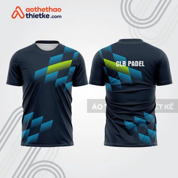 Mẫu thiết kế áo thể thao cổ tròn thi đấu padel đẹp pdb415