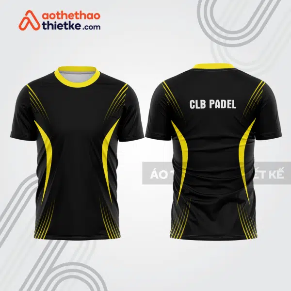 Mẫu thiết kế áo thể thao cổ tròn thi đấu padel đẹp pdb419
