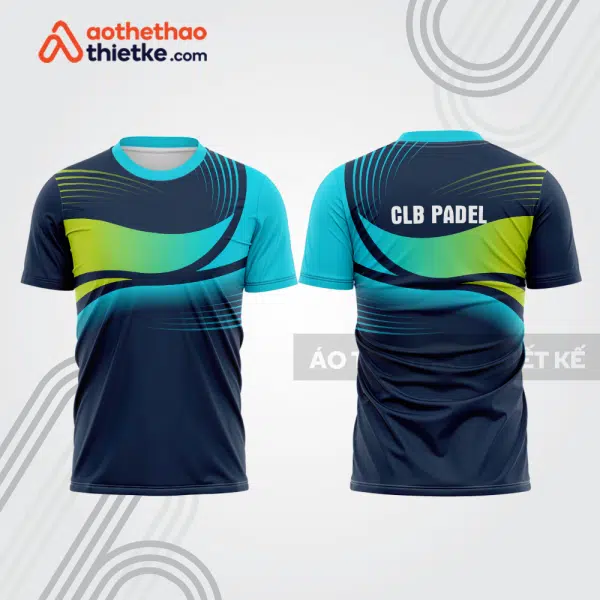 Mẫu thiết kế áo thể thao cổ tròn thi đấu padel đẹp pdb420