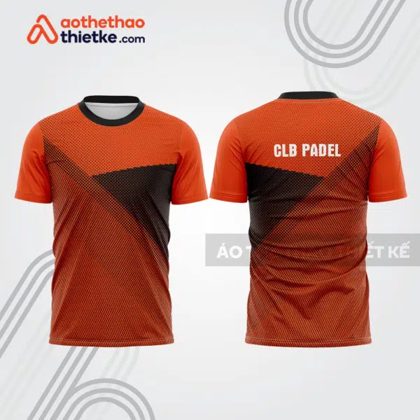 Mẫu thiết kế áo thể thao cổ tròn thi đấu padel đẹp pdb424