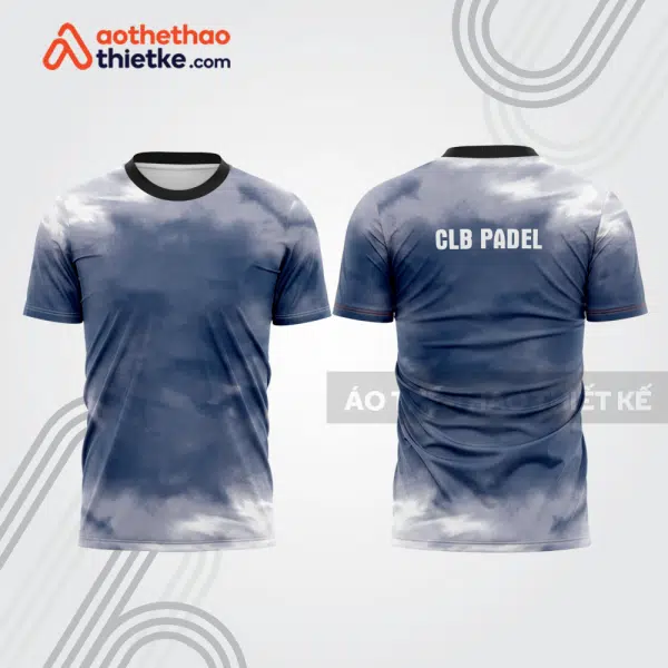 Mẫu thiết kế áo thể thao cổ tròn thi đấu padel đẹp pdb426