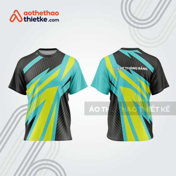 Mẫu thiết kế áo đồng phục t-shirt đua xe thăng bằng đẹp tba139