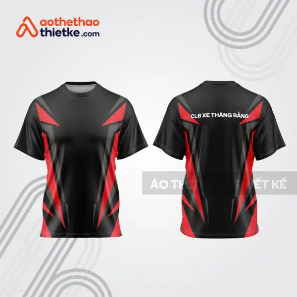 Mẫu thiết kế áo đồng phục t-shirt đua xe thăng bằng đẹp tba144