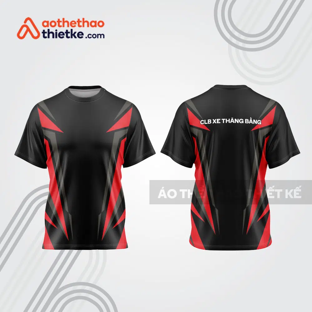 Mẫu thiết kế áo đồng phục t-shirt đua xe thăng bằng đẹp tba144