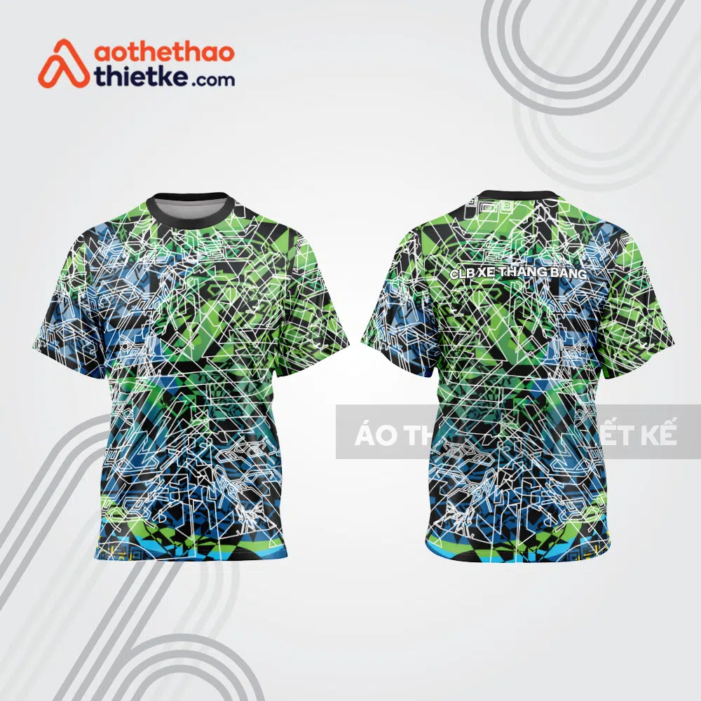 Mẫu thiết kế áo đồng phục t-shirt đua xe thăng bằng đẹp tba149