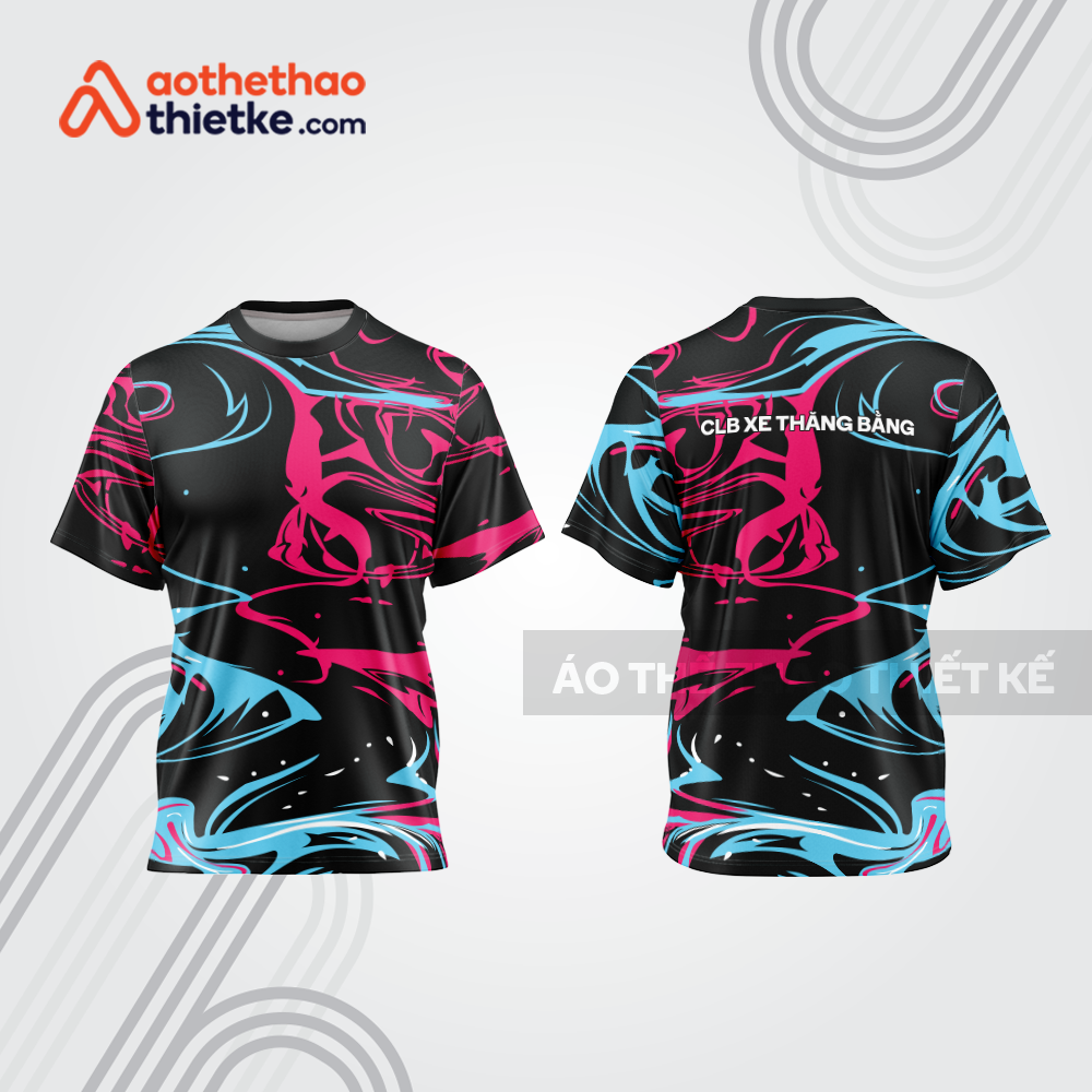 Mẫu thiết kế áo đồng phục t-shirt đua xe thăng bằng đẹp tba153